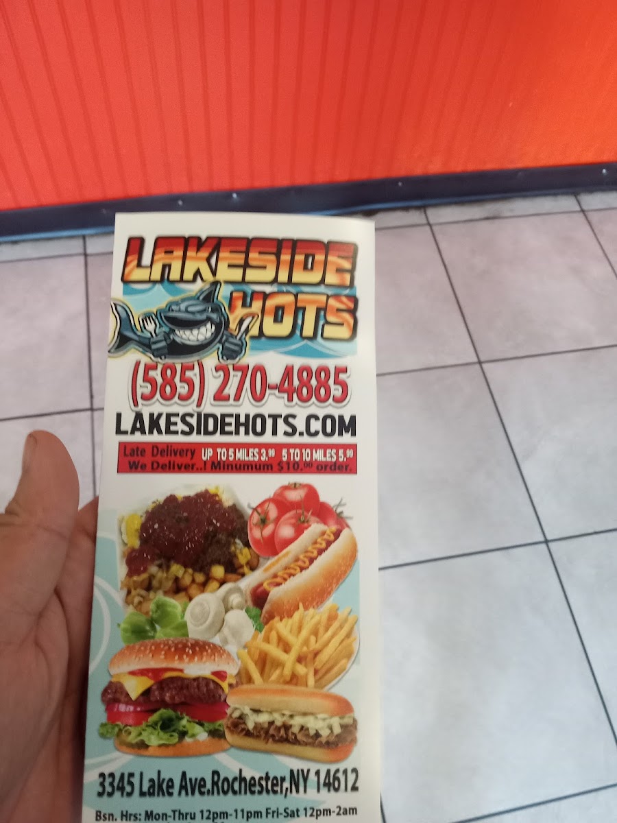 Lakeside Hots Menu - Image 3